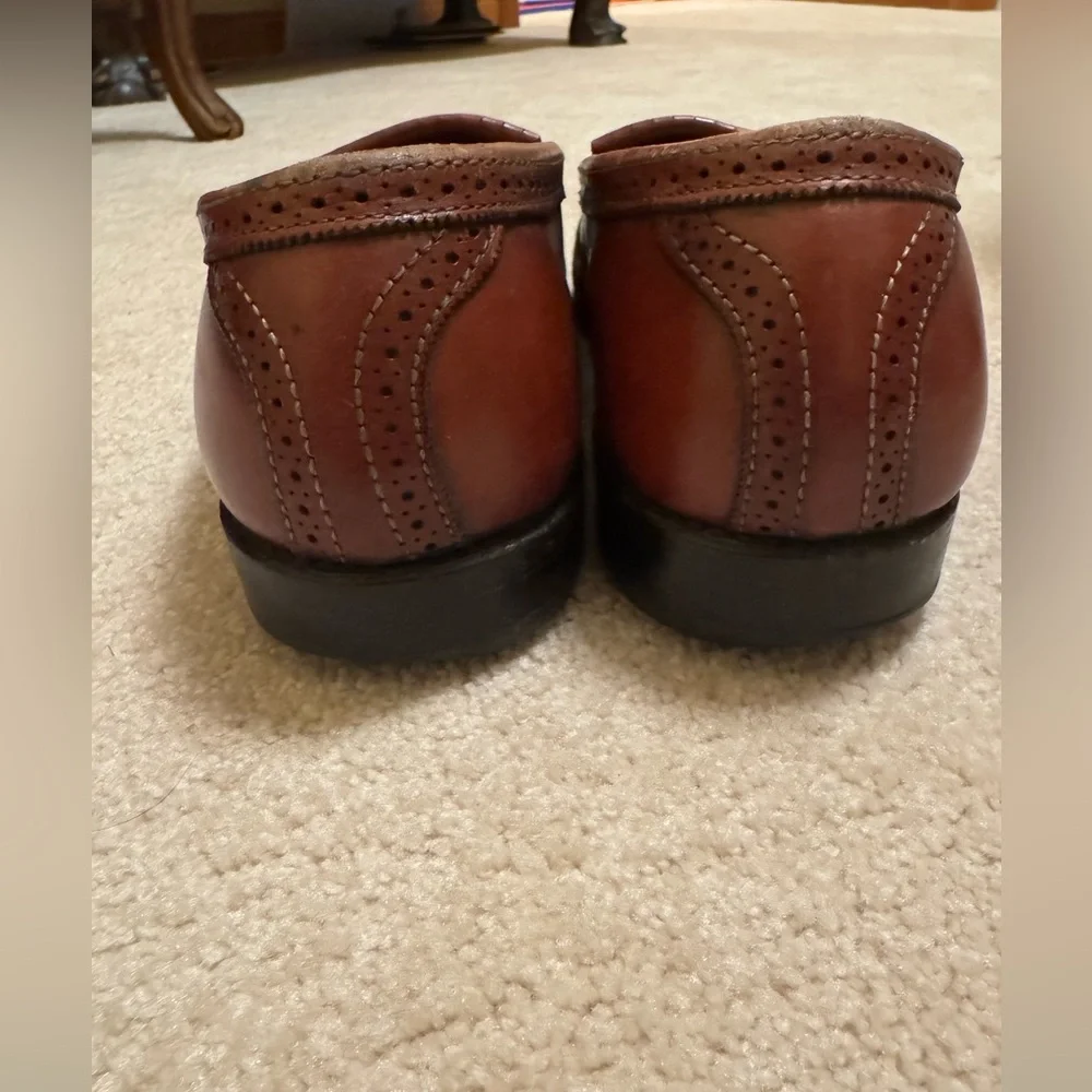 Allen Edmonds Bridgeton Chili Tassle Loafer With Kiltie & Brogue 10 1/2